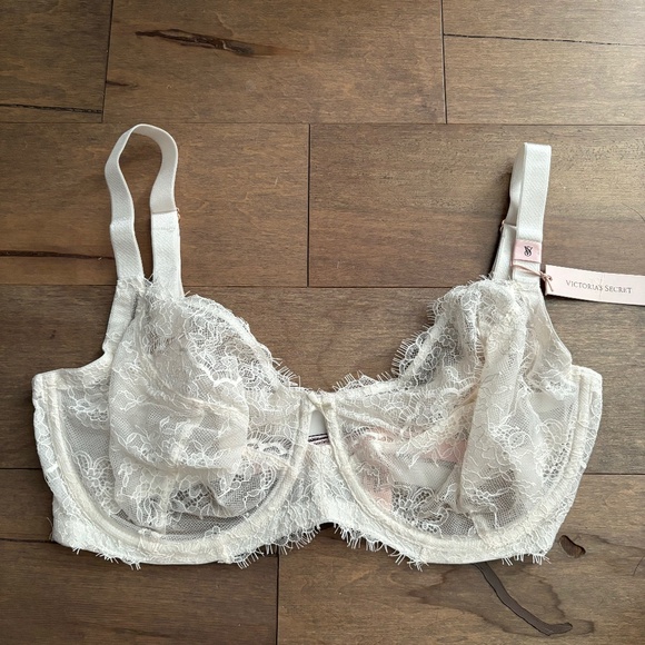 Victorias Secret Bra Dream Angels Coconut White 34Y5 Unlined Demi Underwire Nwt - Picture 1 of 3